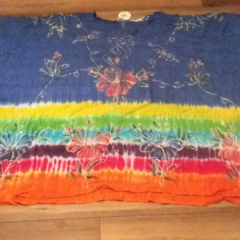 Beach cover up. Poncho style